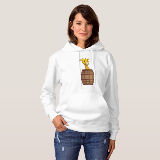 Pull À Capuche Giraffe avec tonneau (Devant entier)