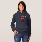 Pull À Capuche Giraffe Whimsical mignonne en Casquette d'hiver (Devant entier)