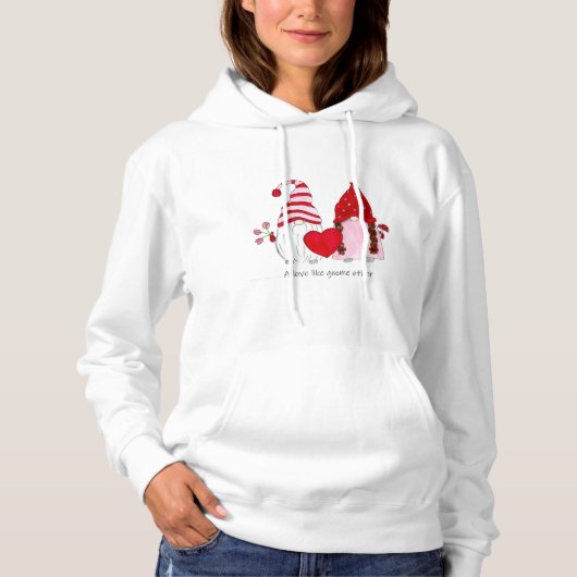 Pull À Capuche Gnome Couple Un amour comme gnome autre (Devant)
