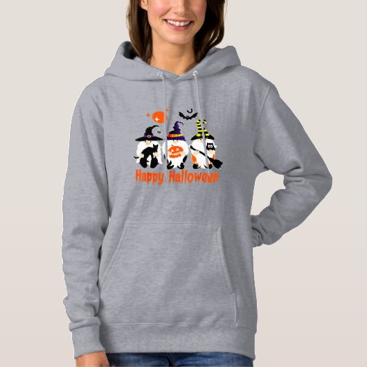 Pull À Capuche Gnomes d'Halloween Mignon Citrouille d'Automne Chu (Devant)