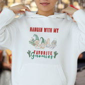 Pull À Capuche Gnomes Préférés Correspondance Fête de Noël