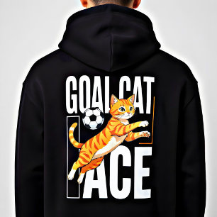 Pull À Capuche Goal Cat Soccer Ace - Cadeau mignon pour les amate