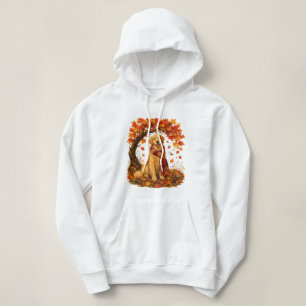 Pull À Capuche Golden Retriever Automne Cosy Action de grâce