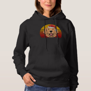 Pull À Capuche Golden Retriever Chien Christmas Retro