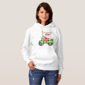 Pull À Capuche Golf Cart Père Noël (Devant entier)