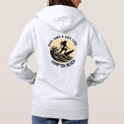Pull À Capuche Good Vibes & High Tides Womens (Dos)
