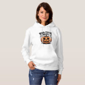 Pull À Capuche Goofy Jack-O’-Lantern Citrouille Face Art (Devant entier)