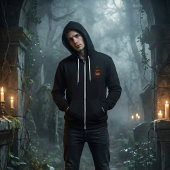 Pull À Capuche Gothic Raven Skull & Poison Vial Dark Fantasy