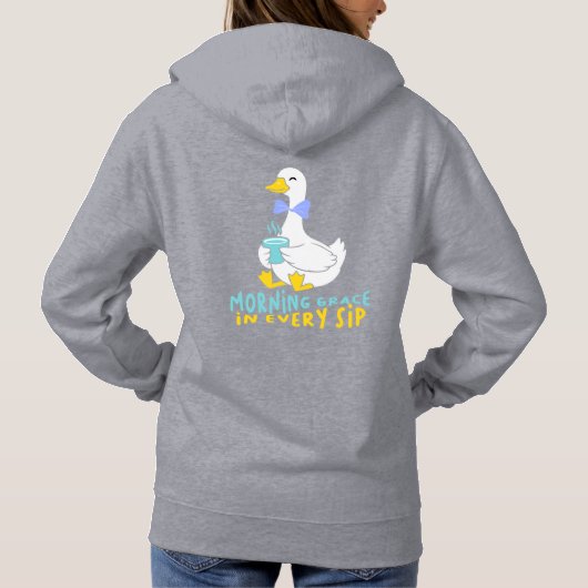 Pull À Capuche Grace matinale dans chaque cygne sip (Dos)