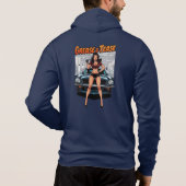 Pull À Capuche Graisse & Tease – Fille Pin-Up Hot Rod (Dos)