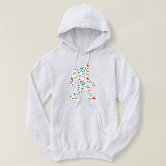 PULL À CAPUCHE GRAND BIGFOOT FLORAL      (Design devant)