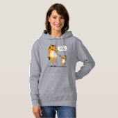 Pull À Capuche Grand cheval drôle et mignon et petit cheval (Devant entier)