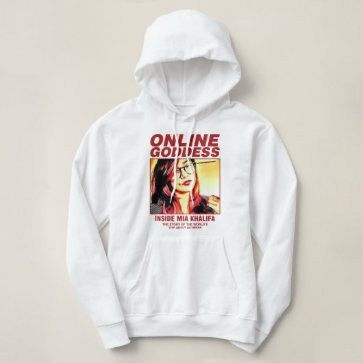 Pull À Capuche Grand Modèle Mia Khalifa Awesome Pour Le Ventilate (Design devant)