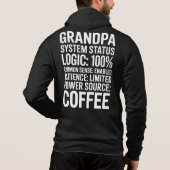 Pull À Capuche Grandpa System Status Logic 100% Funny Humor (Dos)