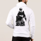 Pull À Capuche Graphiques noirs et blancs (Dos)