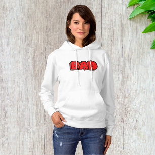 Pull À Capuche Gras rouge mauvais style de graffiti