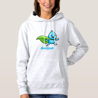 Pull À Capuche Green Lifestyle Water Drop Character