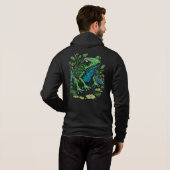 Pull À Capuche Grenouille à étang détaillée (Dos entier)