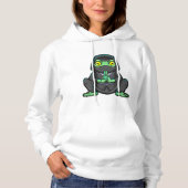Pull À Capuche Grenouille comme Ninja en noir (Devant)