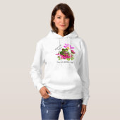 Pull À Capuche Grenouille mignonne ou tourte de crapaud sur fleur (Devant entier)