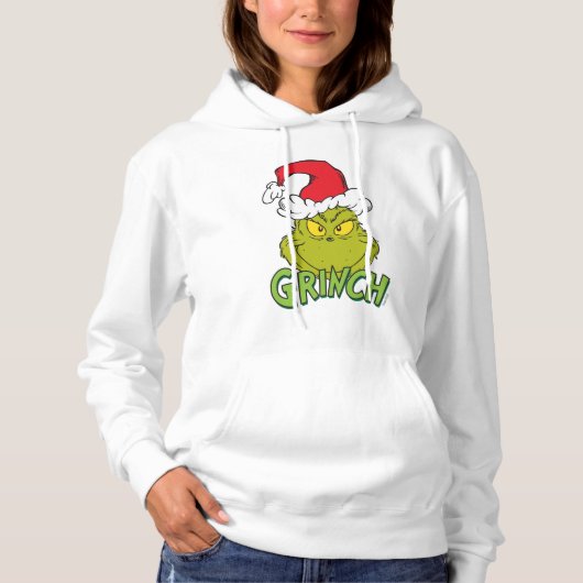 Pull À Capuche Grinch Classique | Méchant ou Gentil (Devant)
