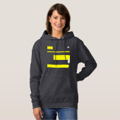 Pull À Capuche Gris Jaune Blocs Art Abstrait (Devant entier)