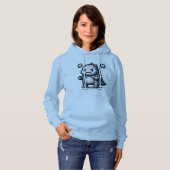 Pull À Capuche Grumpy Little Dino (Devant entier)