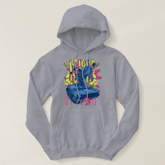 Pull À Capuche Guerre de voitures (Design devant)