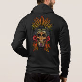 Pull À Capuche Guerrier aztèque (Dos)