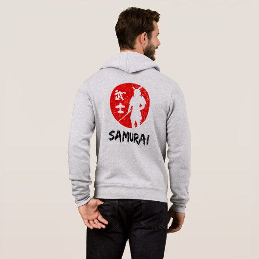 Pull À Capuche Guerrier samouraï (Dos entier)