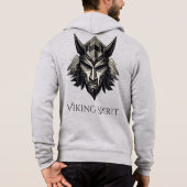Pull À Capuche Guerrier Viking Loup – Design de Masque Nordique L (Dos)