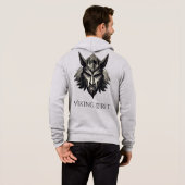 Pull À Capuche Guerrier Viking Loup – Design de Masque Nordique L (Dos entier)