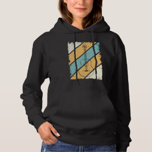 Pull À Capuche Guitare Retro Design Guitariste Guitare