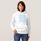 Pull À Capuche @gyattrice Logo Pastel Blue Femmes (Devant entier)