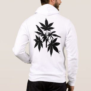 Pull À Capuche Habillement de Noir-Dessin de Bubs d'arbre de