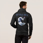 Pull À Capuche HAKUBA Ski, Art Japonais Vintage (Dos entier)