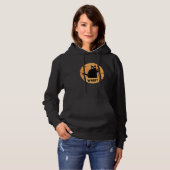 Pull À Capuche Halloween Chat noir avec Chat couteau sanglant ce (Devant entier)