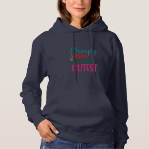 Pull À Capuche Halloween Creepy Girls Are The Cutest Birthday