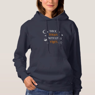Pull À Capuche Halloween Épais cuisses Vibes sorcières Anniversai