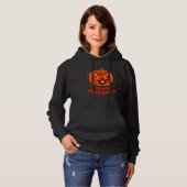 Pull À Capuche 🎃 Halloween heureux - Drôle, Effrayant et Citroui (Devant entier)