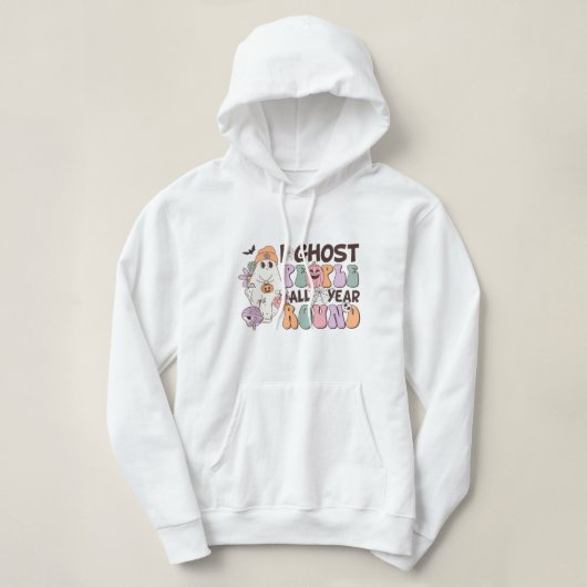 Pull À Capuche Halloween I Ghost People (Design devant)
