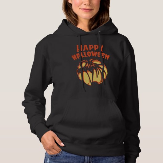 Pull À Capuche Halloween Jack oLantern citrouille (Devant)