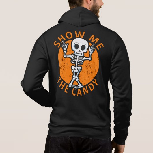 Pull À Capuche Halloween Me Montrez-Moi Le Squelette Candy (Dos)