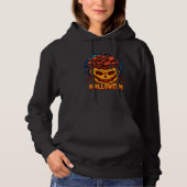 Pull À Capuche Halloween Pumpkin scary Dead Skulls bone (Devant)