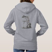 Pull À Capuche Halloween squelette assis anatomie (Dos)