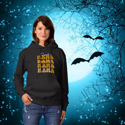 Pull À Capuche Halloween Super personnalisable Mama drôle hallowe