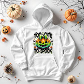 Pull À Capuche Halloween trop mignon pour parler Citrouille Coque