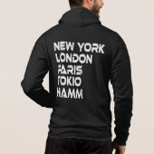 Pull À Capuche Hamm New York Londres Tokyo Paris Hoodie (Dos)