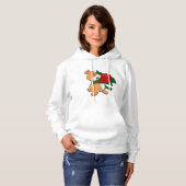 Pull À Capuche Hamster avec Rose à fleurs (Devant entier)