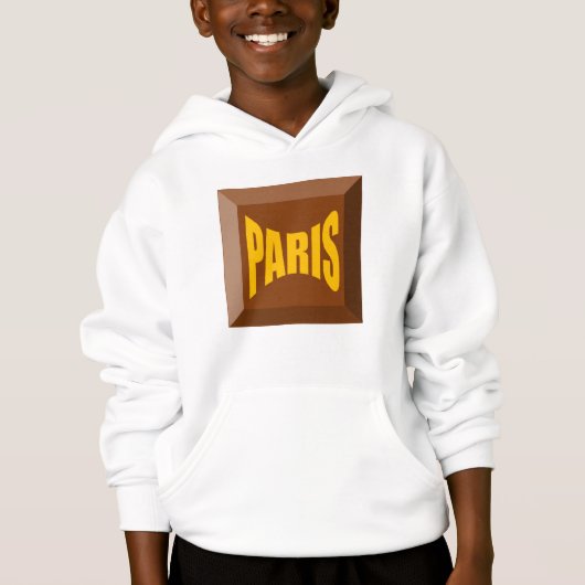 PULL A CAPUCHE HANES BLANC PARIS (Devant)